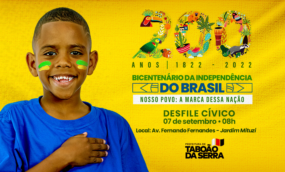 ARTE - Taboão da Serra realizará Desfile Cívico de 7 de Setembro no Pirajuçara