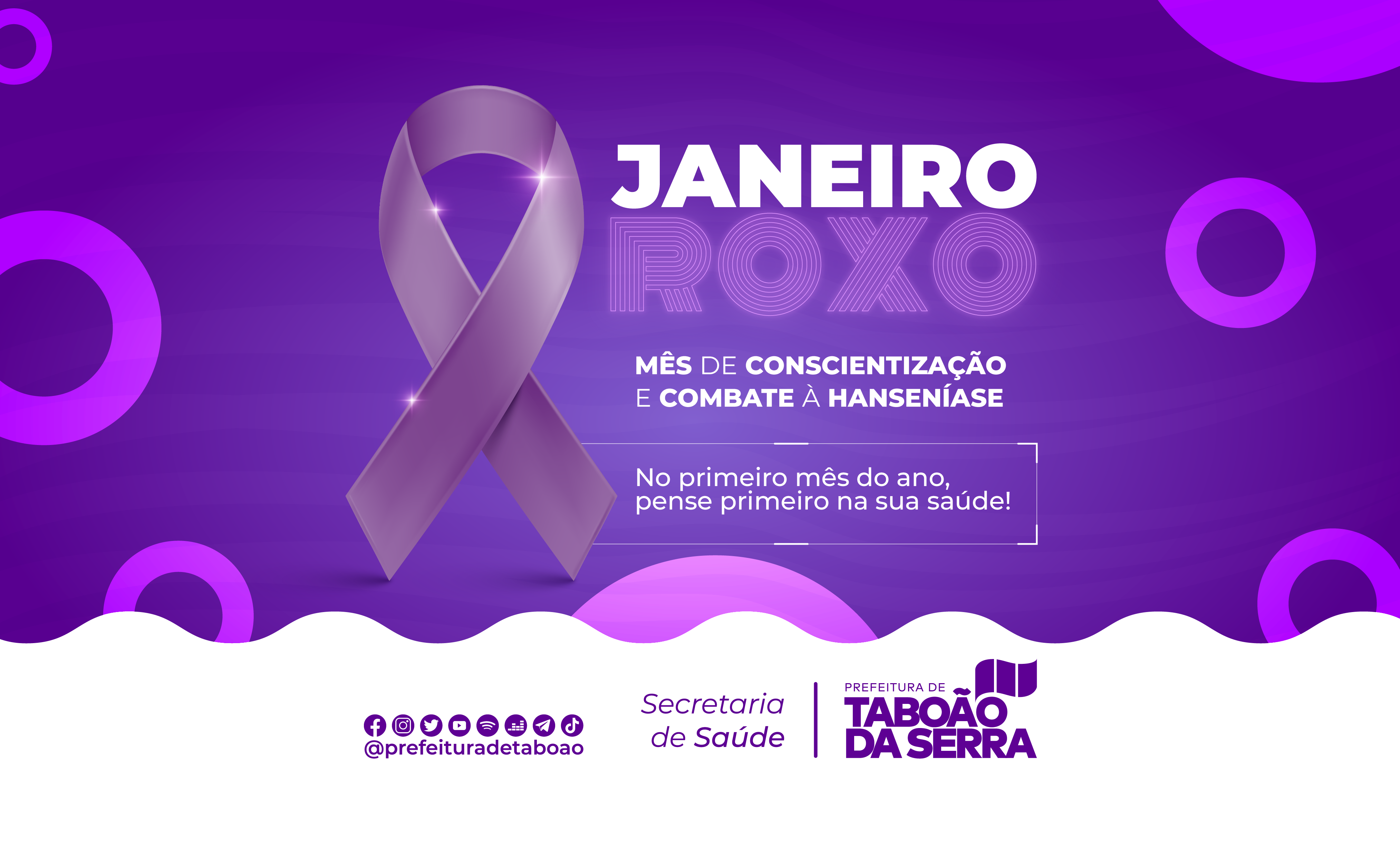 Prefeitura de Taboão da Serra está em campanha pelo Janeiro Roxo