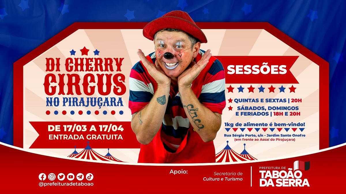 ARTE - Di Cherry Circus realiza apresentações gratuitas no Pirajuçara