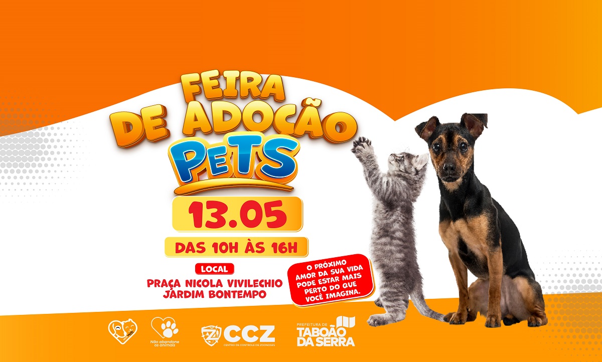 ARTE - Prefeitura de Taboão da Serra realiza Feira de Adoção Pets no sábado 1305