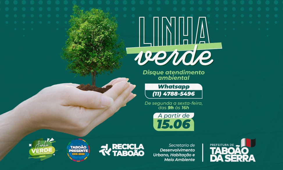 FOTO - Taboão da Serra lança Linha Verde para denúncias e assuntos sobre proteção ao meio ambiente