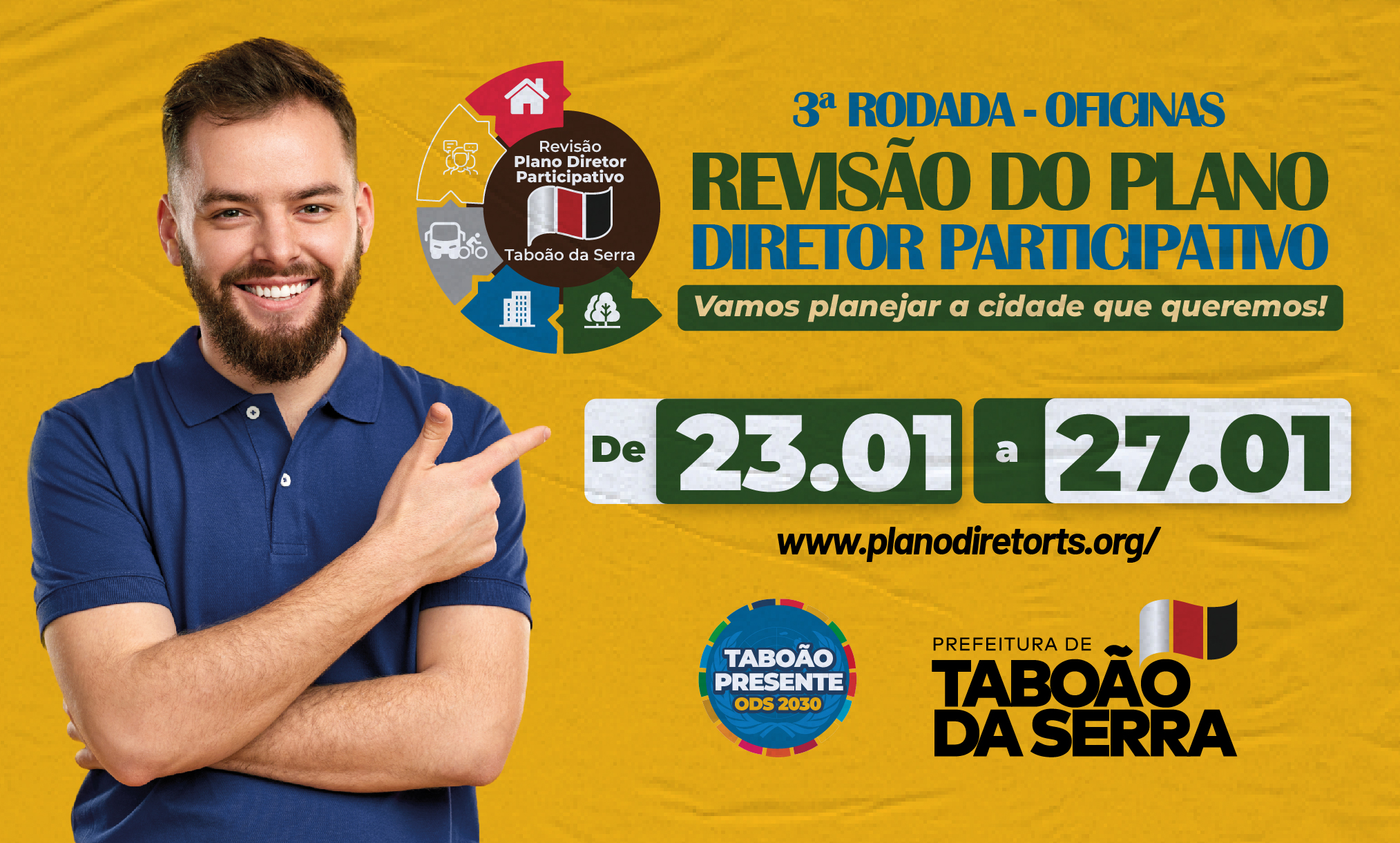 Prefeitura de Taboão da Serra promove 3ª rodada de oficinas de revisão do Plano Diretor_arte