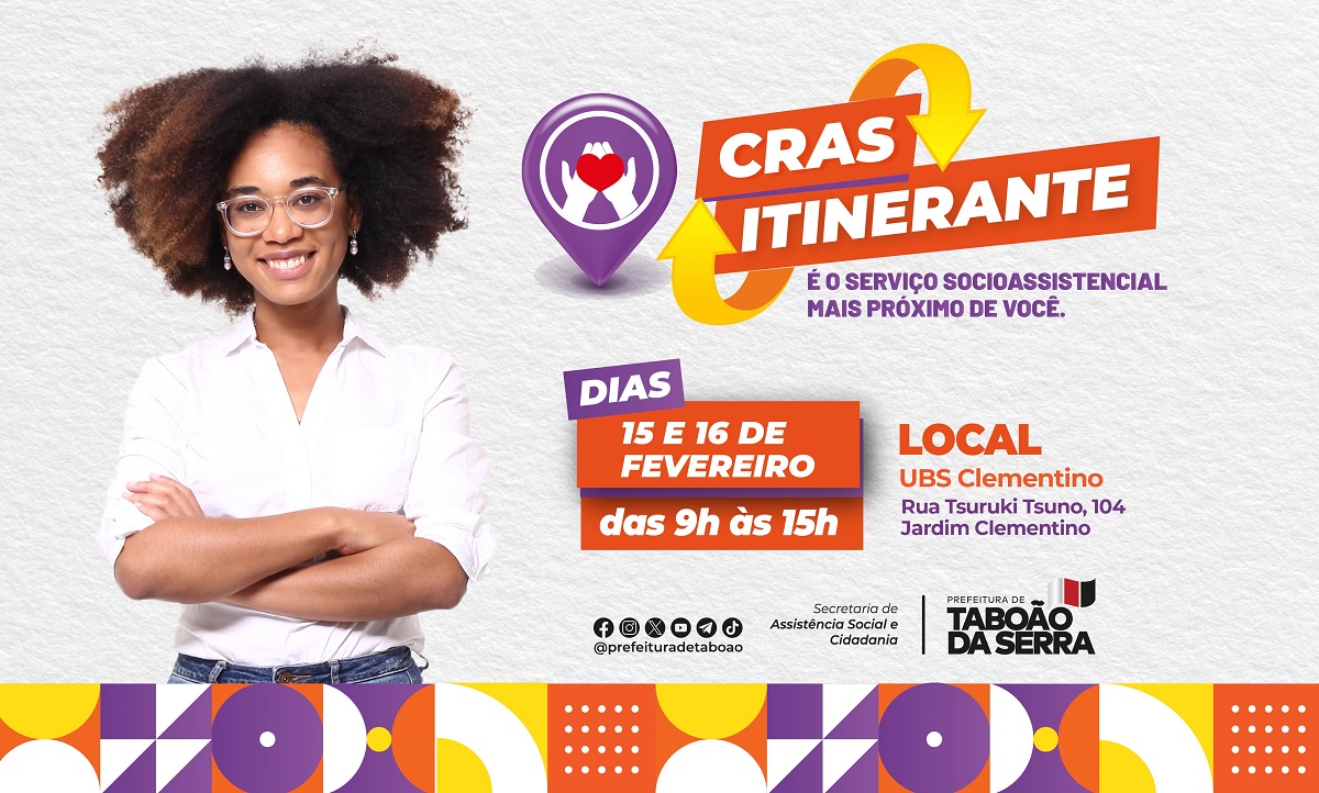 ARTE - Prefeitura de Taboão da Serra leva CRAS Itinerante à UBS Clementino