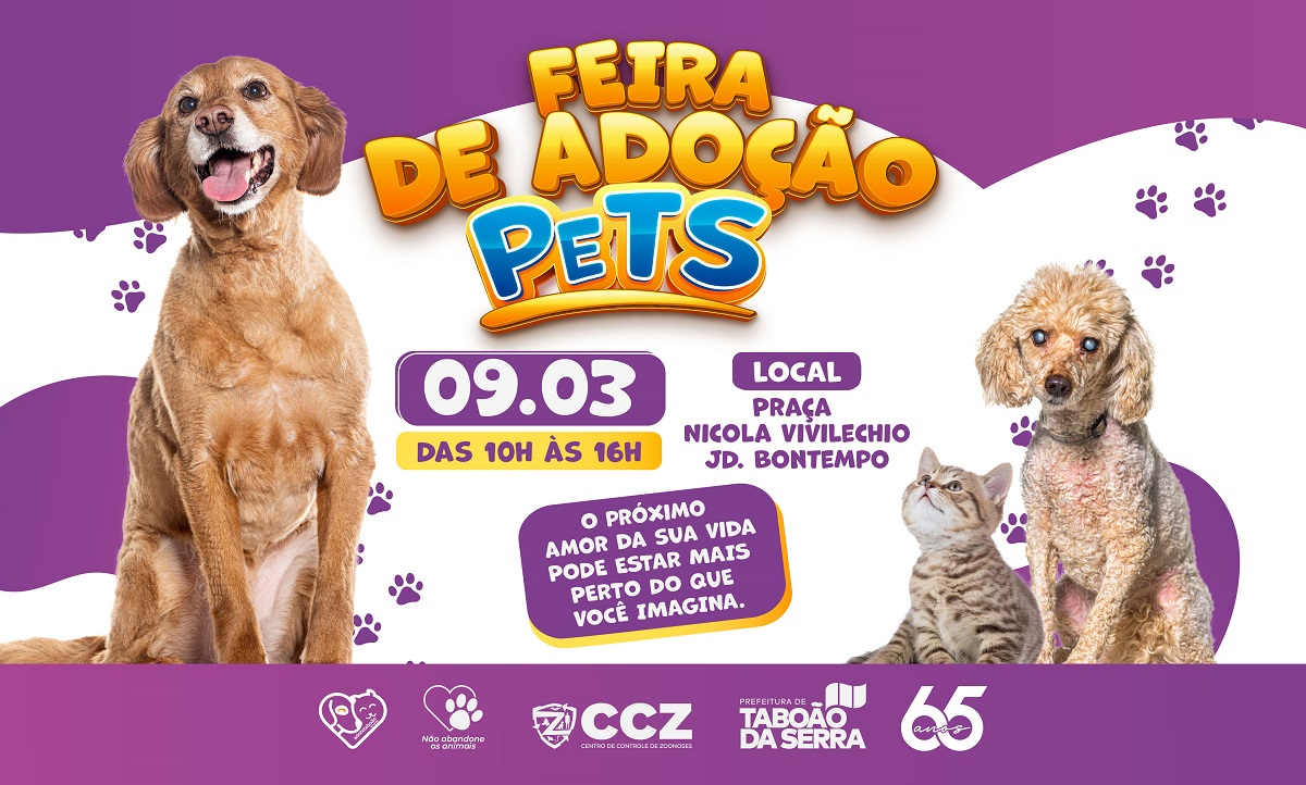 ARTE - Prefeitura de Taboão da Serra e Adote promovem Feira de Adoção PeTS