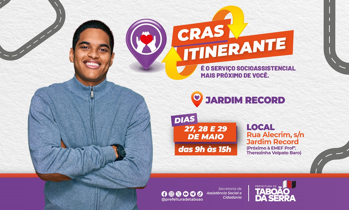 ARTE - CRAS Itinerante da Prefeitura de Taboão da Serra finaliza o mês de maio no Jardim Record - Copia