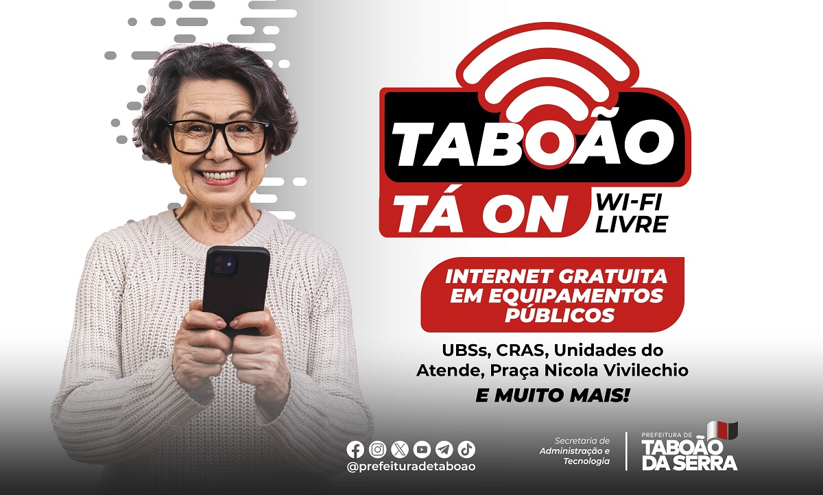 ARTE - Prefeitura Taboão da Serra disponibiliza wi-fi gratuito em equipamentos e espaços públicos