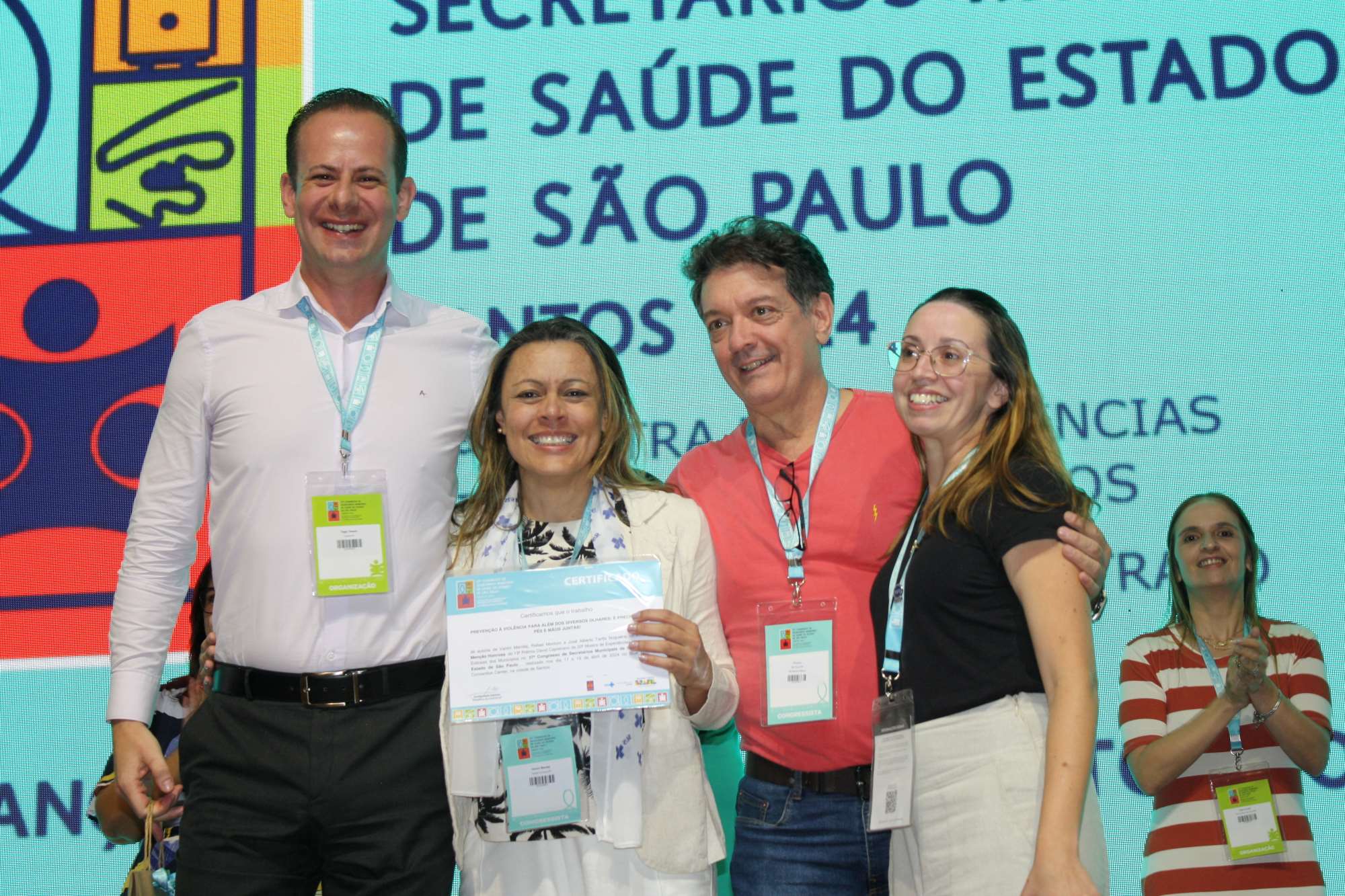 FOTO - Taboão da Serra recebe Menção Honrosa em 37º Congresso de Secretários Municipal de Saúde do Estado de São Paulo