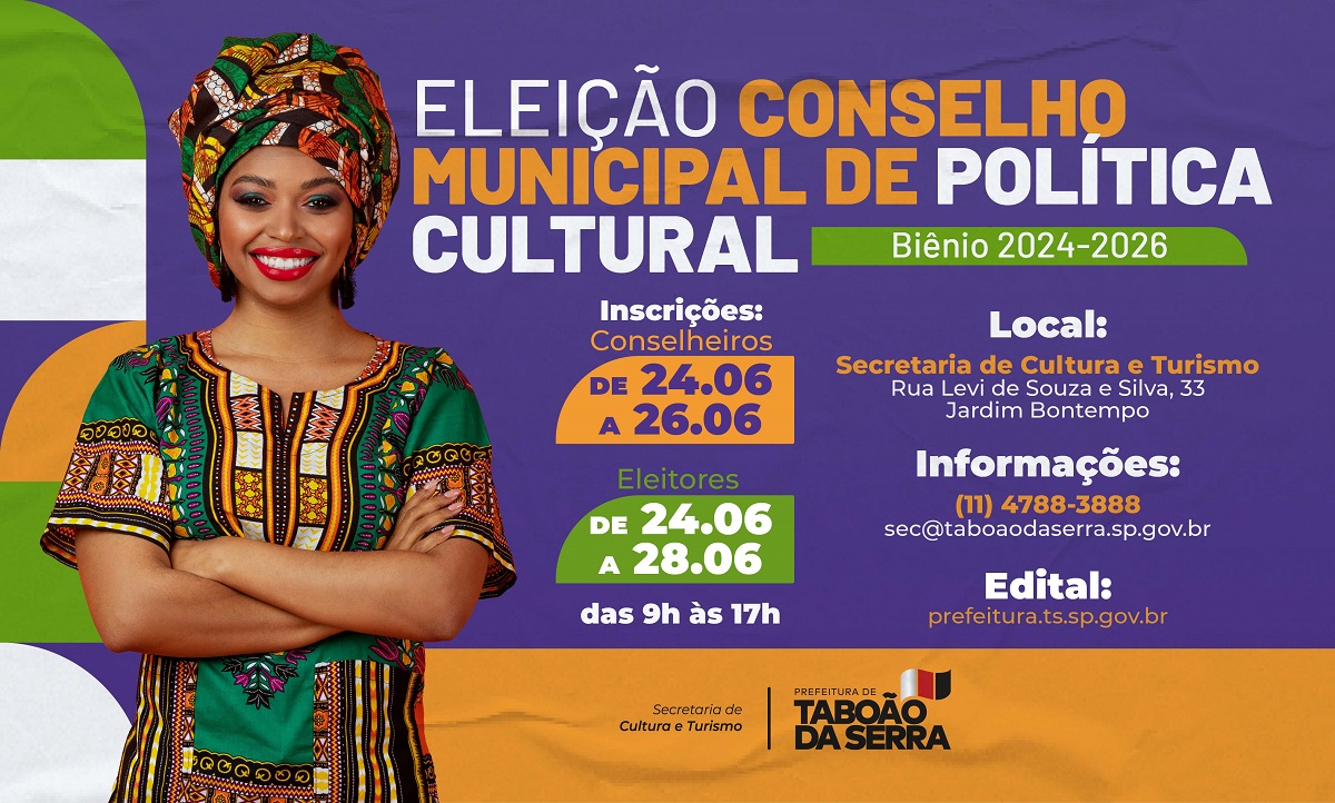 ARTE - Governo Aprígio abre inscrições para eleição do Conselho Municipal de Política Cultural