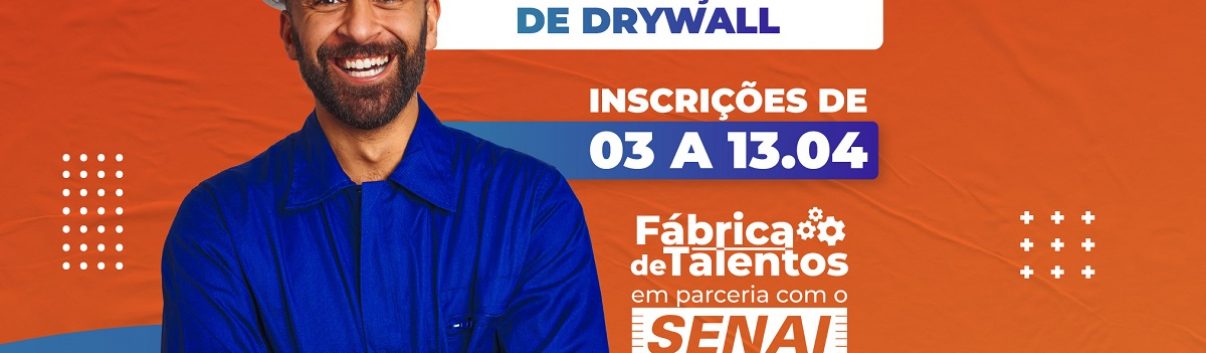 ARTE - Prefeitura de Taboão da Serra e Senai oferecem curso gratuito de Instalação de Drywall