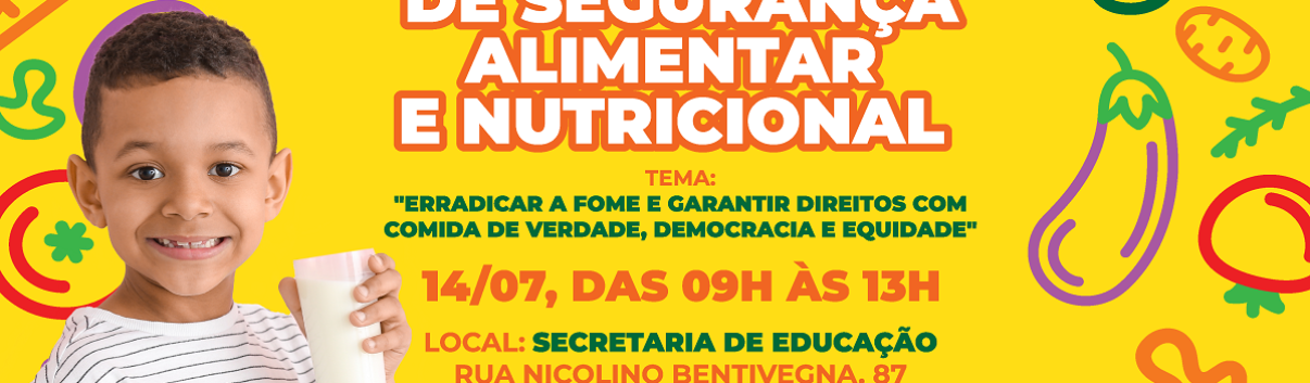 ARTE - Taboão da Serra promove este mês Conferência Municipal de Segurança Alimentar e Nutricional