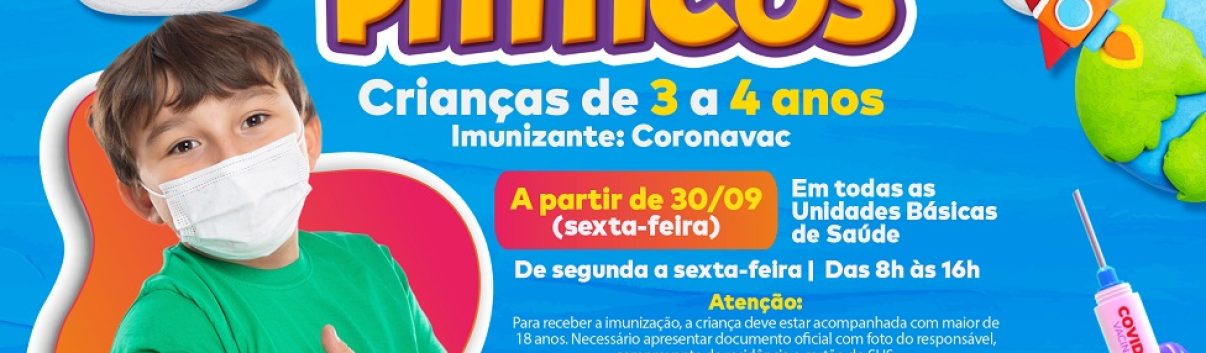 FOTO - Taboão da Serra vacina crianças com 3 e 4 anos contra Covid-19 a partir de amanhã 3009